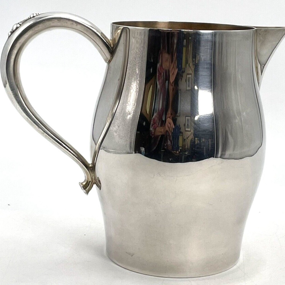 Elegant silver pitcher